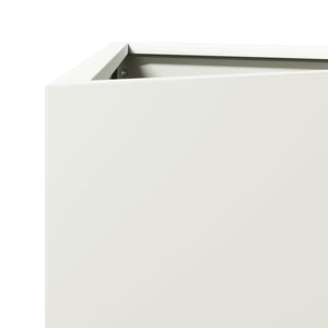 Dreieckiger Pflanzkübel Weiß 75cm