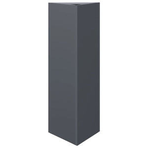 Anthrazit Dreieckiger Pflanzkübel 30x26x75 cm