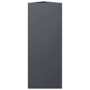 Anthrazit Pflanzkübel 2er Set Dreieckig Stahl