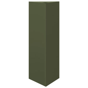 Olivgrüner Dreieck Pflanzkübel 30x26x75 cm