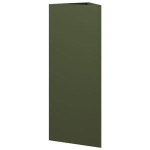 Olivgrüner Dreieck Pflanzkübel 30x26x75 cm