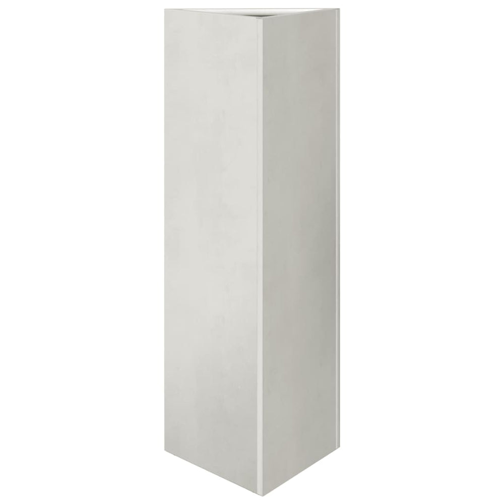 Dreieckiger Pflanzkübel Edelstahl 75cm