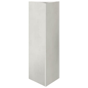Dreieckiger Pflanzkübel Edelstahl 75cm