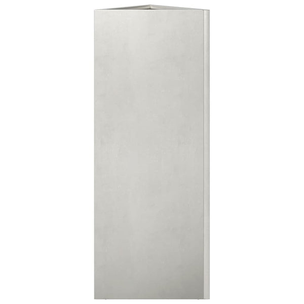 Dreieckiger Pflanzkübel Edelstahl 75cm