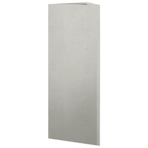 Dreieckiger Pflanzkübel Edelstahl 75cm