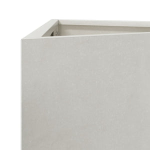 Dreieckiger Pflanzkübel Edelstahl 75cm