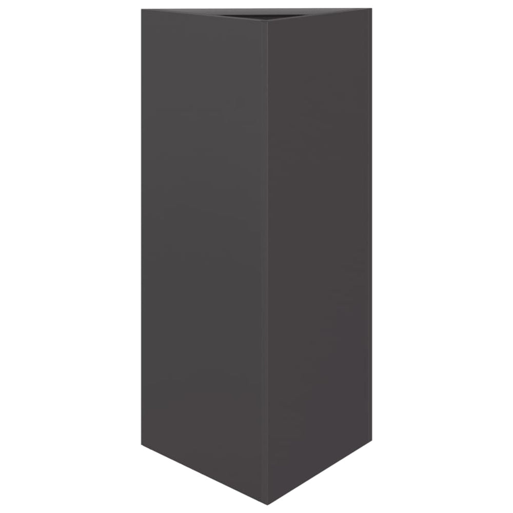 Schwarzer Dreieck Pflanzkübel 70cm