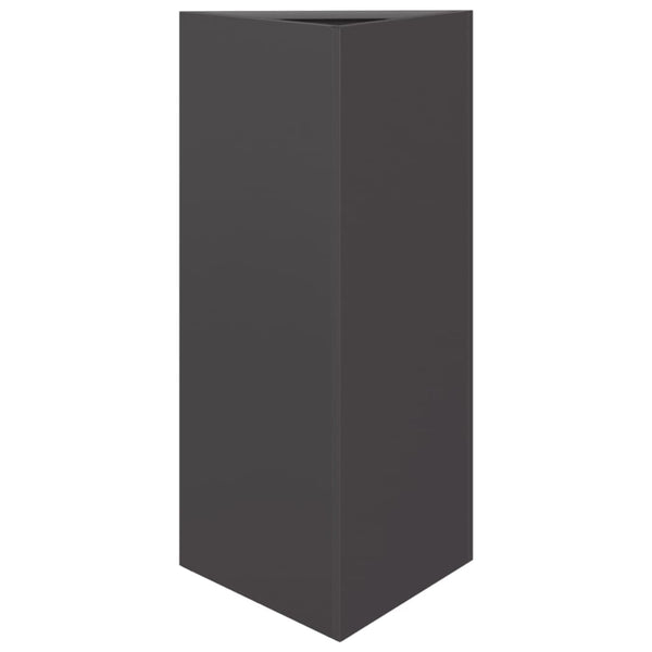 Schwarzer Dreieck Pflanzkübel 70cm