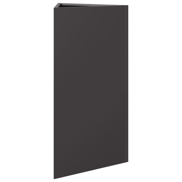 Schwarzer Dreieck Pflanzkübel 70cm