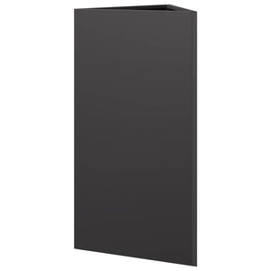 Schwarzer Dreieck Pflanzkübel 70cm