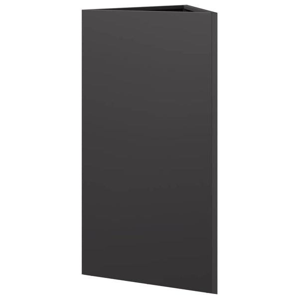 Schwarzer Dreieck Pflanzkübel 70cm