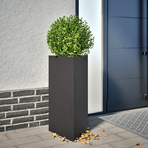 Schwarzer Dreieck Pflanzkübel 70cm