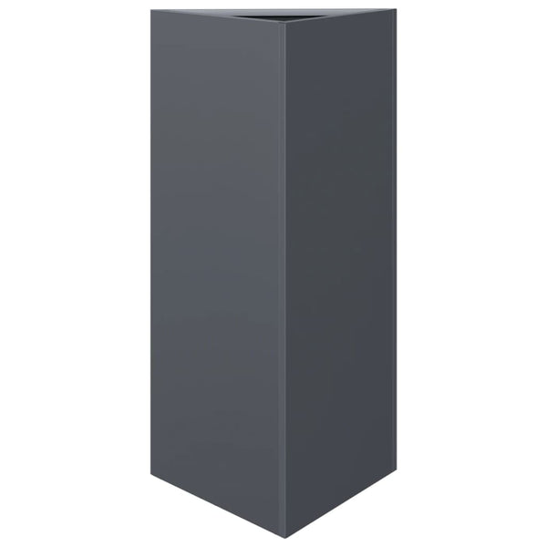 Anthrazit Dreieckiger Pflanzkübel 70cm