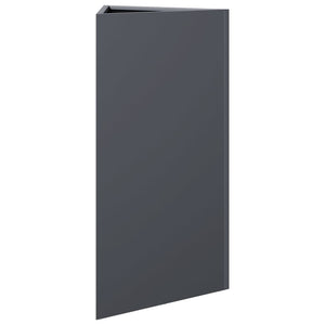 Anthrazit Dreieckiger Pflanzkübel 70cm