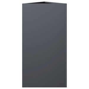 Anthrazit Dreieckiger Pflanzkübel 70cm
