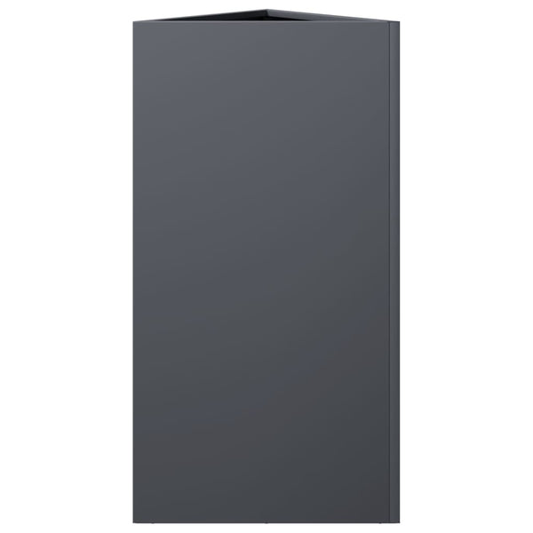 Anthrazit Dreieckiger Pflanzkübel 70cm