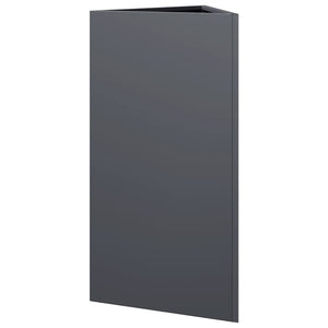 Anthrazit Dreieckiger Pflanzkübel 70cm