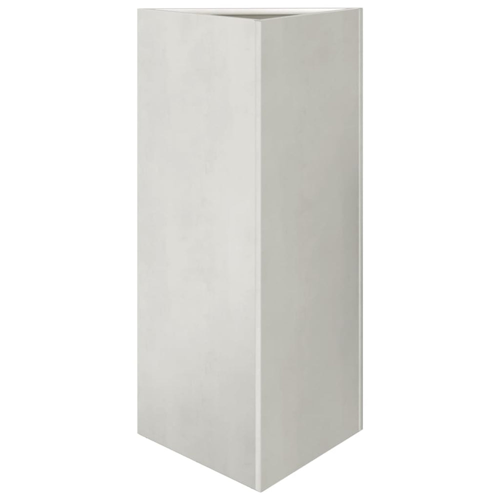 Dreieckiger Pflanzkübel Edelstahl 70cm