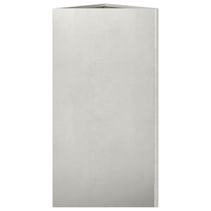 Dreieckiger Pflanzkübel Edelstahl 70cm