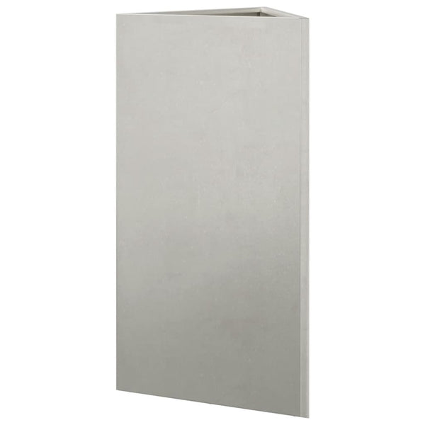 Dreieckiger Pflanzkübel Edelstahl 70cm