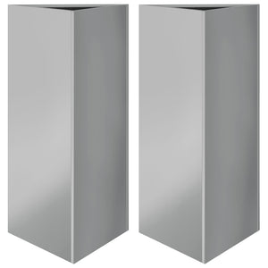 Pflanzkübel Dreieckig 2er Set Verzinkt 40x75cm