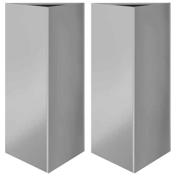Pflanzkübel Dreieckig 2er Set Verzinkt 40x75cm