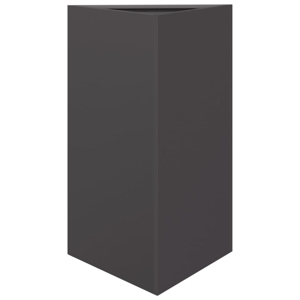 Schwarzer Dreieck Pflanzkübel 50x43x75 cm