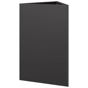 Schwarzer Dreieck Pflanzkübel 50x43x75 cm