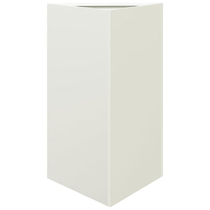 Weißer Dreieck Pflanzkübel 50x43x75 cm