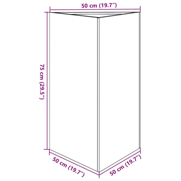 Weiße Dreieck Pflanzkübel 2er Set