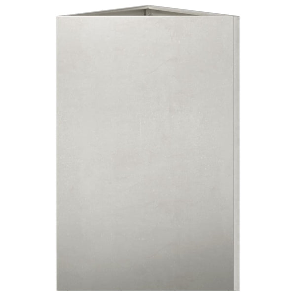 Edelstahl Pflanzkübel Dreieckig 75cm