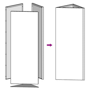 Dreieckige Pflanzkübel, 2er Set, Wetterfester Stahl