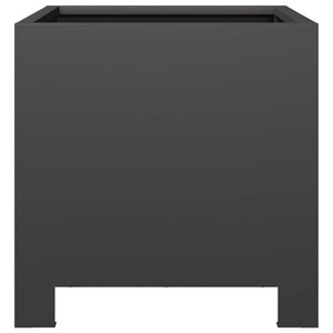 Schwarzer Pflanzkübel Stahl 30x30x30