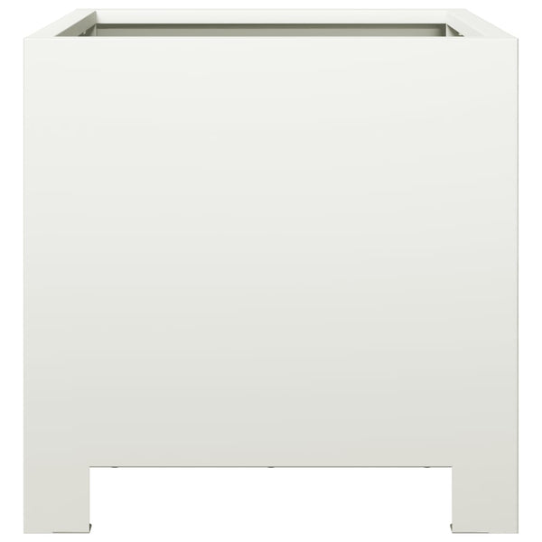 Weiße Pflanzkübel 30x30, 2er Set