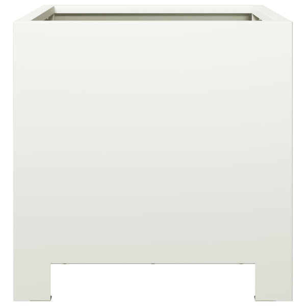 Weiße Pflanzkübel 30x30, 2er Set
