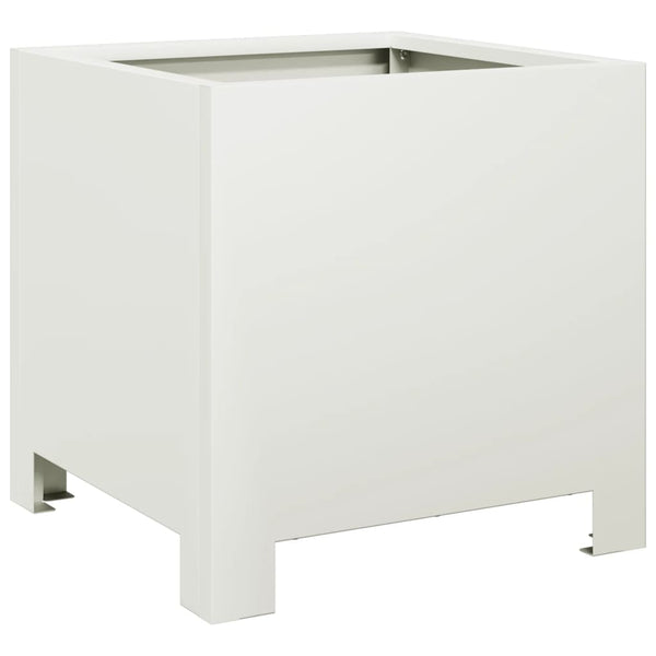 Weiße Pflanzkübel 30x30, 2er Set
