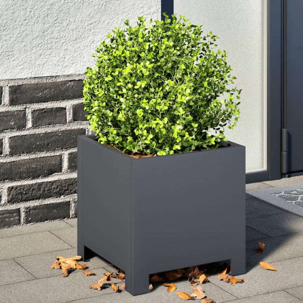 Pflanzkübel 2er Set Anthrazit 30x30x30 cm
