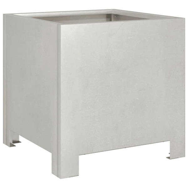 Edelstahl Pflanzkübel 30x30x30 cm, 2er-Set
