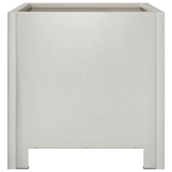 Edelstahl Pflanzkübel 30x30x30 cm, 2er-Set