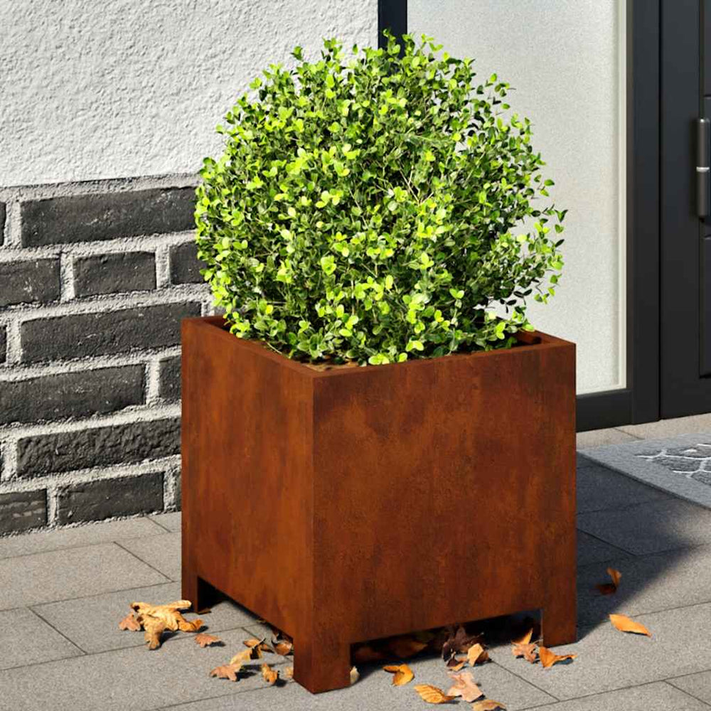 Pflanzkübel 2er Set 30x30 cm aus Stahl