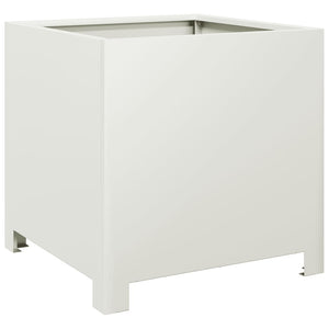Pflanzkübel 2er Set Weiß 40x40 cm