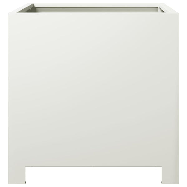 Pflanzkübel 2er Set Weiß 40x40 cm