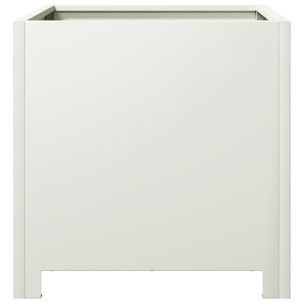 Pflanzkübel 2er Set Weiß 40x40 cm