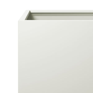 Pflanzkübel 2er Set Weiß 40x40 cm