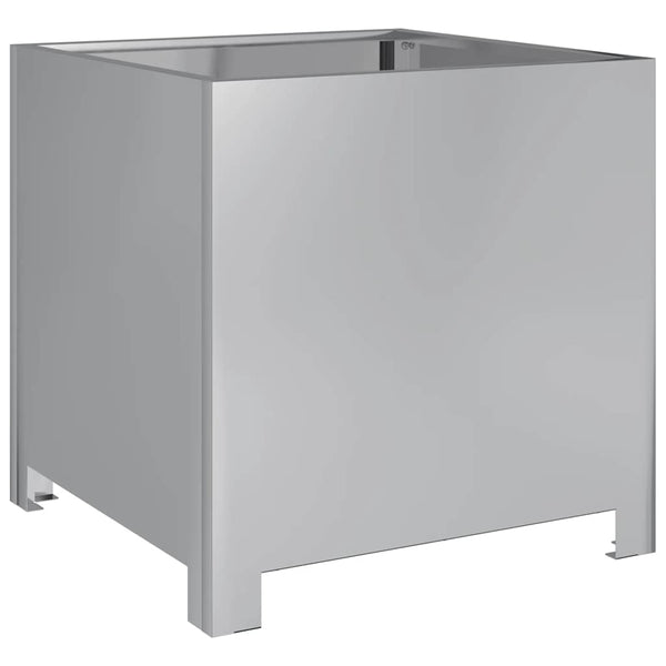 Pflanzkübel Set, Verzinkter Stahl, 40x40x40cm, 2 Stk.