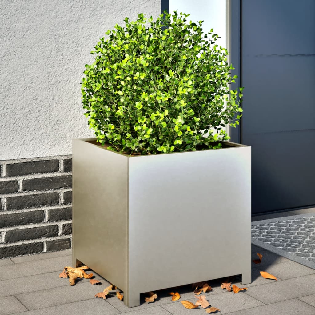 Edelstahl Pflanzkübel 50x50x50 cm