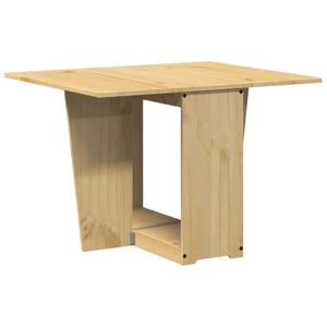 Klappbarer Esstisch Kiefer Massivholz Braun