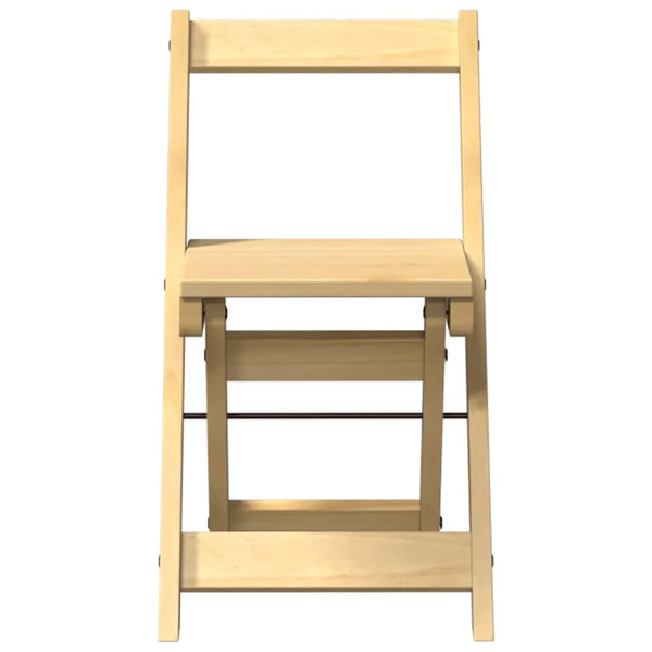 Klappbare Esszimmerstühle 4er Set, Wachsbraun