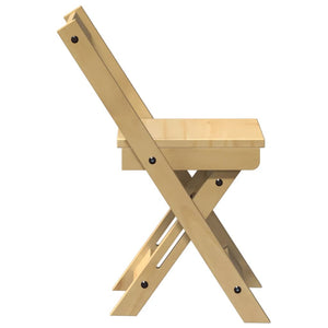 Klappbare Esszimmerstühle 4er Set, Wachsbraun