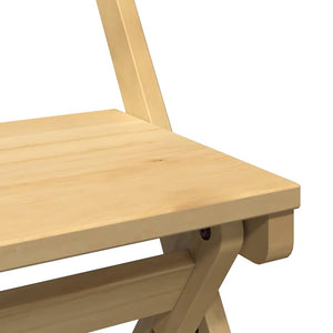 Klappbare Esszimmerstühle 4er Set, Wachsbraun